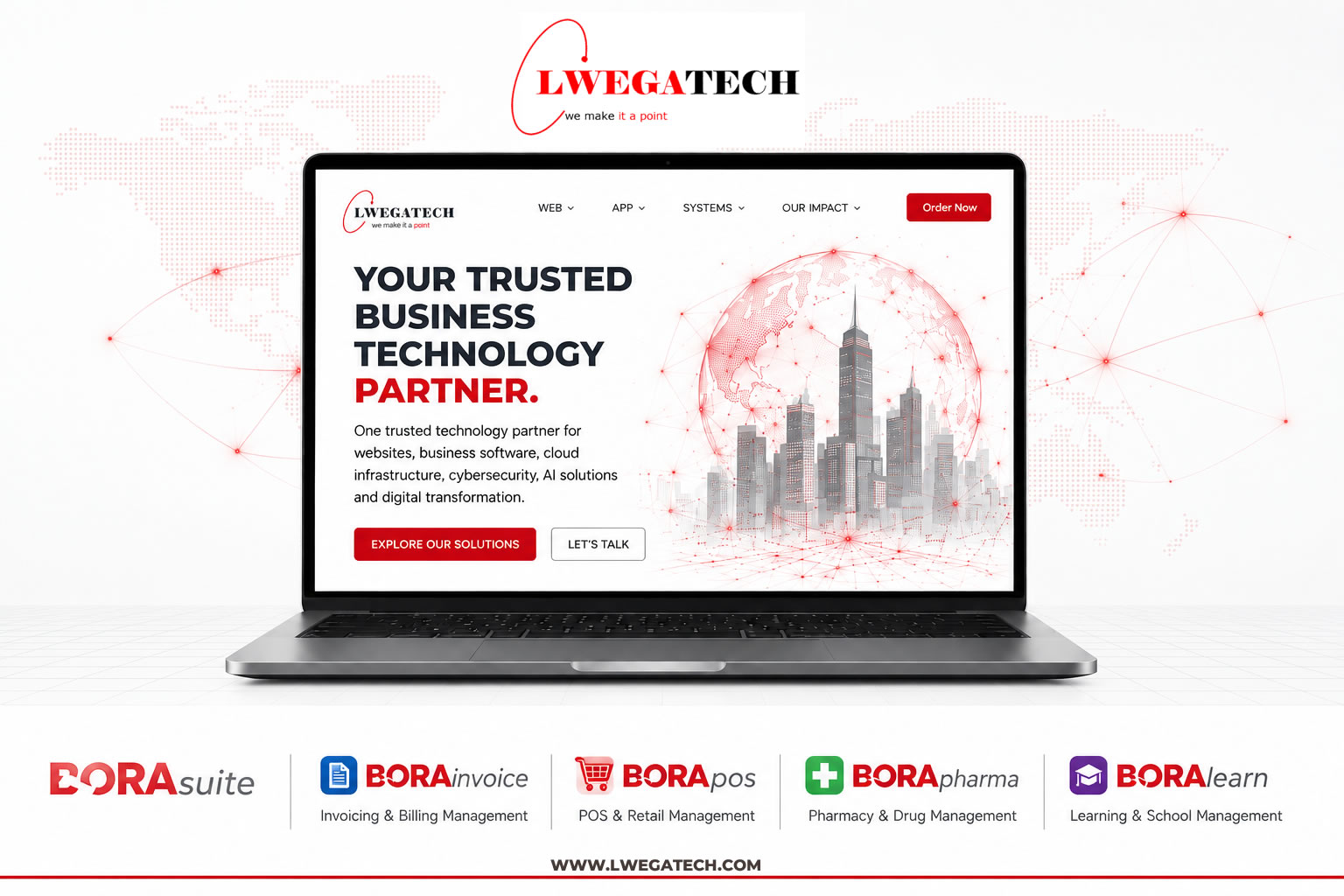 Lwegatech website preview